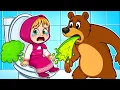 Lagu Masha \u0026 The Bear Can't Stop POOPING…
