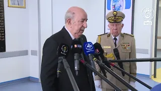 رئيس الجمهورية السيد عبد المجيد تبون يقف على حالة المصابين في الحرائق الأخيرة بمستشفى الحروق الكبرى
