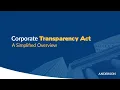 Corporate Transparency Act A Simplified Overview