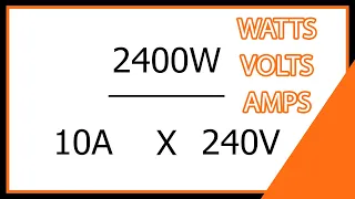 How to Calculate Watts Amps Volts Simple Electrical Guide