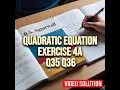 Solved R S Aggarwal Class 10 Exercise 4A Q35 Q36