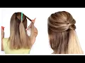 TRY this FAKE A FISHTAIL BRAID HACK HALF UP VESION