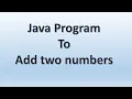 GSEB Computer Studies Std 12 Java Program for addition using SciTE