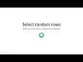 Python Tutorial Select random rows