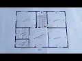 24 x 32 simple village house plan II 3 bed room 768 sqft house desing II Home NoksaBD