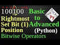 Find Position of Rightmost Set Bit Find the Right Most SET BIT of a Number Find first 1 Set Bit