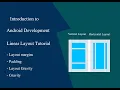 Android Development tutorial for beginners - Linear Layout