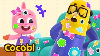 ¡Le Pongo Calcomanías a Papá Mientras Duerme!🤭 | Canciones Infantiles | Cocobi