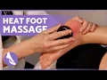HOT STONE Foot MASSAGE ASMR Heat Therapy Foot Massage