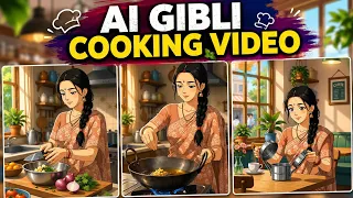 AI Ghibli Cooking Videos कैसे बनाएं? | Full Tutorial Ai Video Kese Banayen Ai ghibli