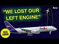 Download Lagu “We lost our left engine”. Low oil pressure | FedEx Boeing 757-200 | Reno, Real ATC