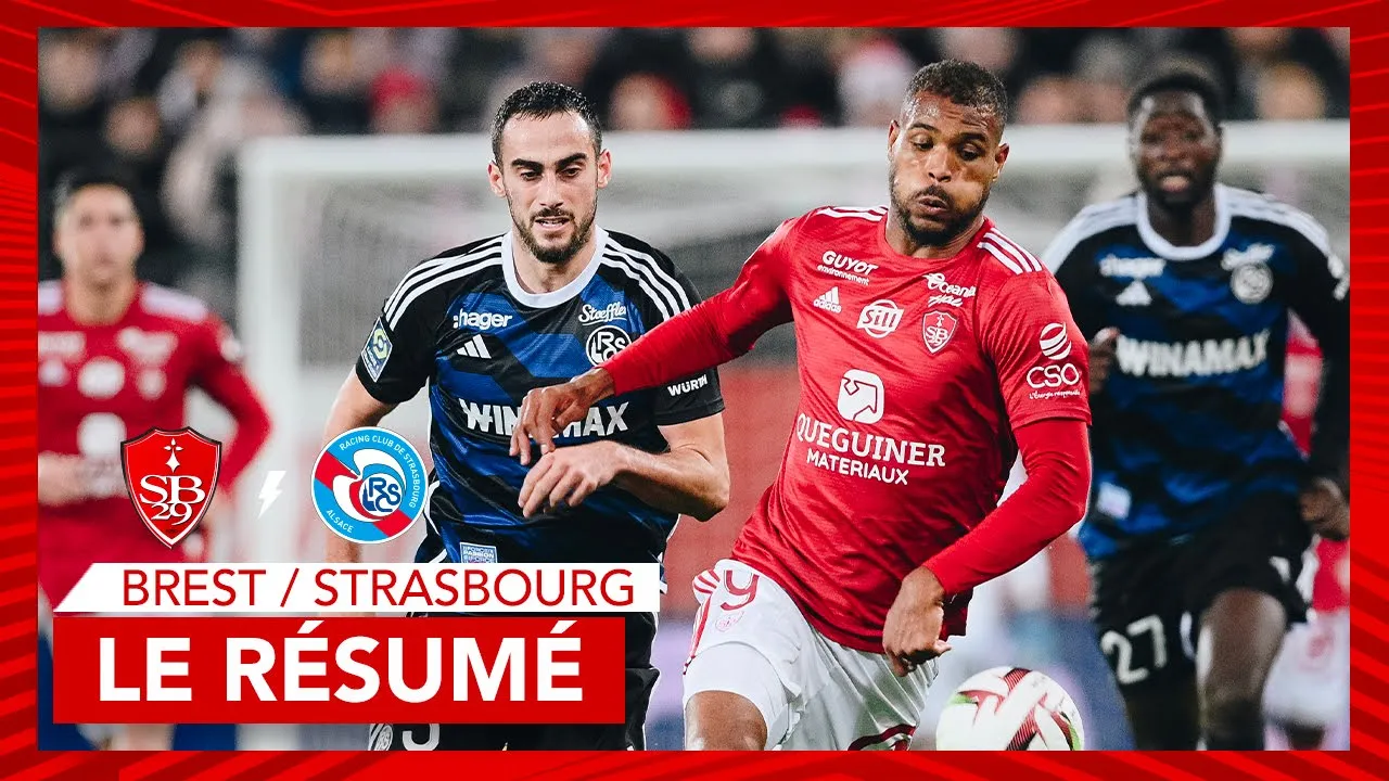 Brest 1-1 Strasbourg : Le résumé et le but 🔴⚪