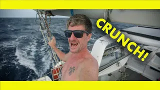 Amazing sailing until….Not Again!!! I hit a huge tree at 12 knots.   (ep 292)