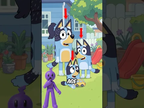 We’ve seen Bluey at almost every age!😳 #shorts