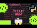Multiple Choice quiz in Python program in description