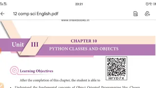 CHAPTER 10 PYTHON CLASSES AND OBJECTS