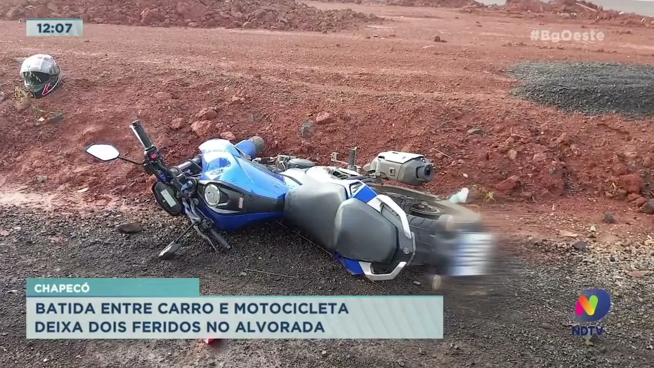 Acidentes com feridos em Chapecó e Xanxerê