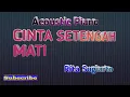 CINTA SETENGAH MATI Rita Sugiarto Acoustic Piano Dangdut Karaoke Tanpa Vokal@DEDIROSADI