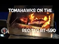 Prime Tomahawk Ribeyes Rec Tec 590 Grill Grates for the Perfect Sear