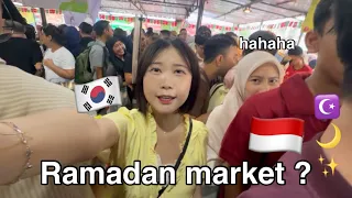Korean in Jakarta During Ramadan🇰🇷🇮🇩Trying Takjil for the First Time