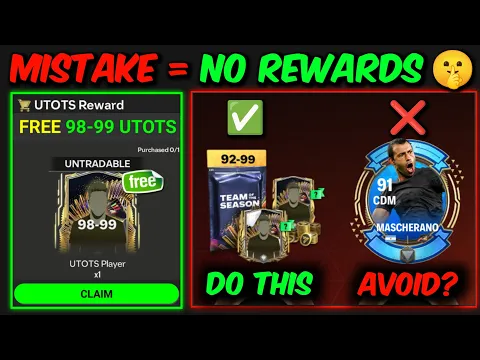 Download MP3 FREE 99 OVR UTOTS Player [Mistakes You Must Avoid], UCL Pack Opening | Mr. Believer