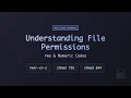 Understanding File Permissions rwx chmod Terminal