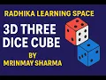 How to Make 3D Dice Cube in HTML CSS JavaScript Beginner Project - Radhika learning space