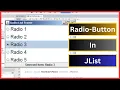Java - How To Create a JList with RadioButtons In Java NetBeans With Source Code