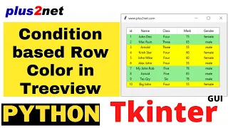 Tkinter Treeview row background colour configure using tag - configure based on conditions
