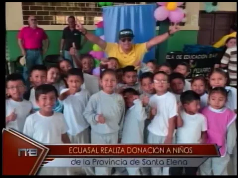 Ecuasal realiza donación a niños de la provincia de Santa Elena