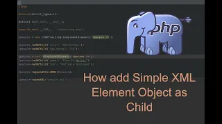 How to add simple xml element object as a child to other xml object in PHP PHP Tutorial