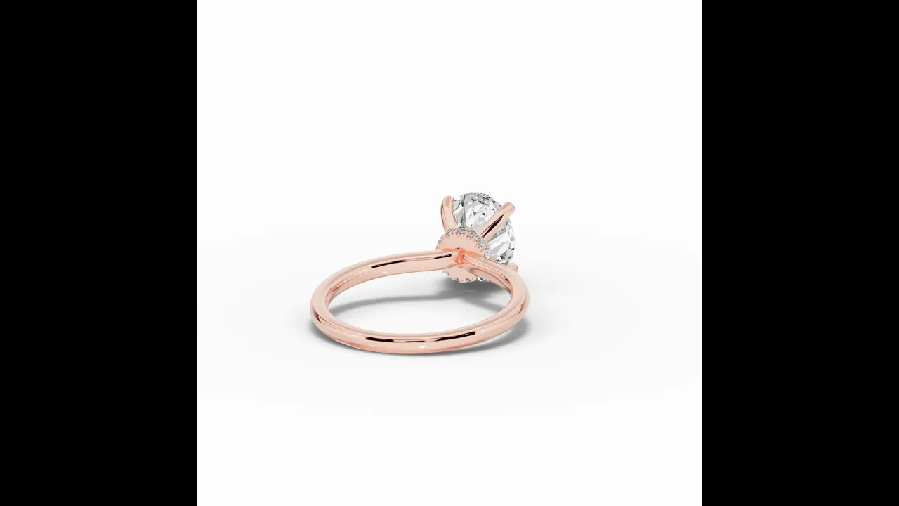 Oval Tiara Glow Solitaire
