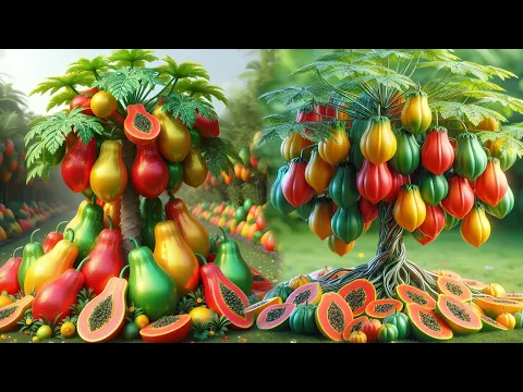 Download MP3 the best method 99% successful fast and easy way to grow and plant papaya fruit trees. #gardening