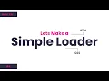 How to make a simple loader screen UI HTML CSS