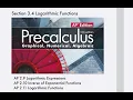 Logarithmic Functions Section 3 Pre-Calculus 2 9 - 2 11