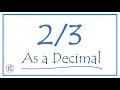Write the fraction as a Decimal