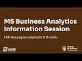MS in Business Analytics Information Session