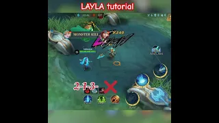 LAYLA SKILL AND COMBO TUTORIAL MLBB 