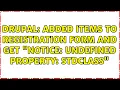 Drupal Added items to registration form and get Notice Undefined property stdClass