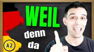 How to use weil EXPLAINED Konjunktion WEIL erklart Learn German A2