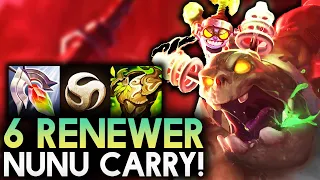 6 RENEWER RENUNU CARRY CHOMPS ENTIRE FRONTLINE!! | Teamfight Tactics Patch 11.19