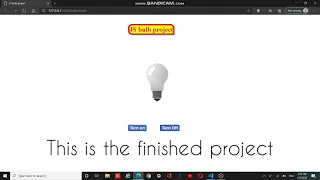 How to make a working bulb in HTML CSS AND JS source code provided for free