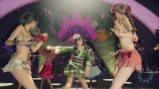 Tifa and Aerith dance perfectly in their bikinis