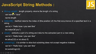 14 JavaScript String Methods