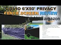 Amazon Cisvio Fence Privacy Screen Product Review Install