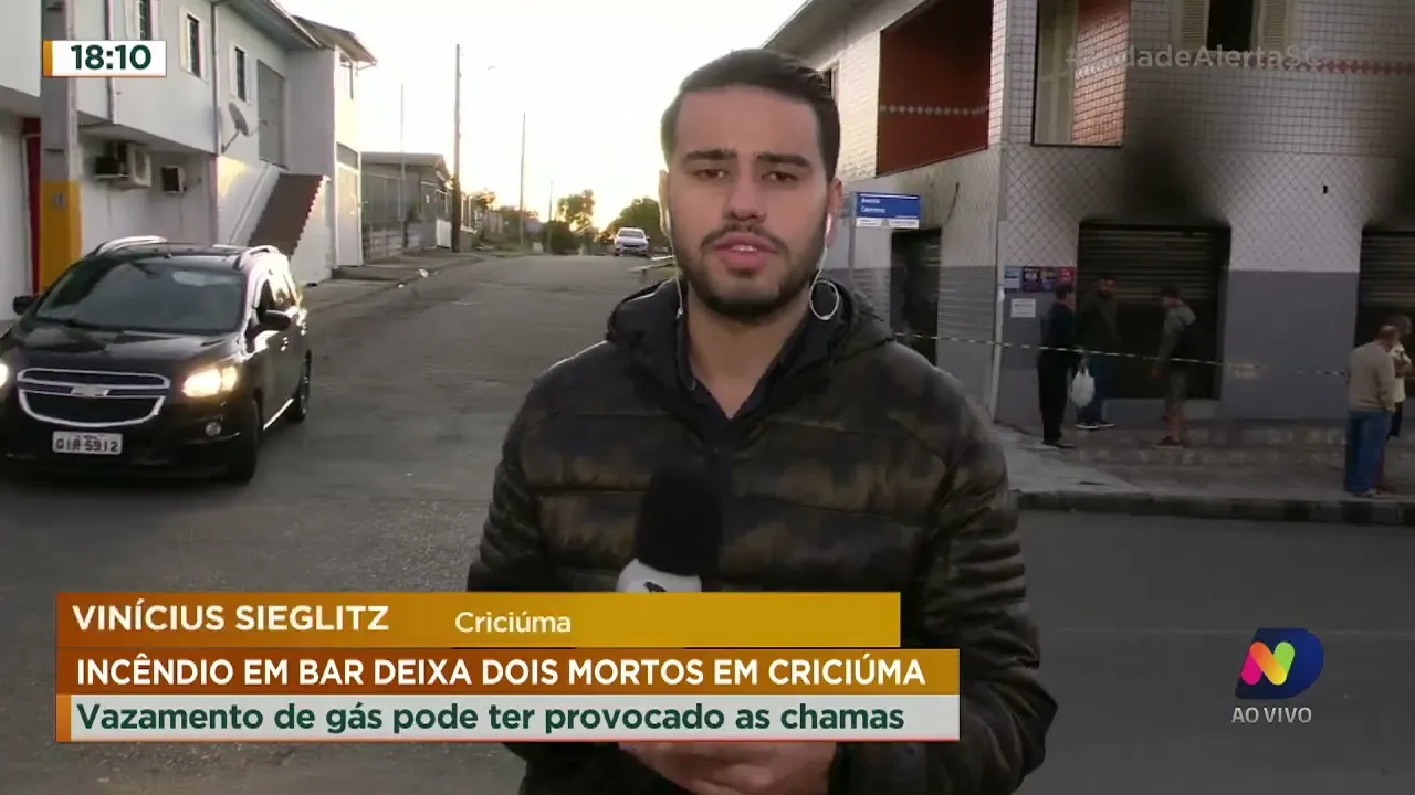 Incêndio em bar de Criciúma deixa dois mortos nesta quinta-feira