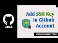 How to Add SSH Key in Github Account Github SSHKey