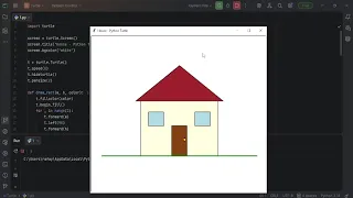 Draw a House Using Python Turtle Beginner Creative Coding