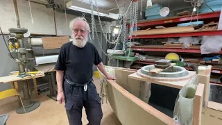 14 Nov 2022  Fixing the bow hatch in position. Looks? Who cares ?