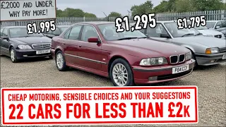 Why pay more 22 cars for less than 2 000 chosen by you